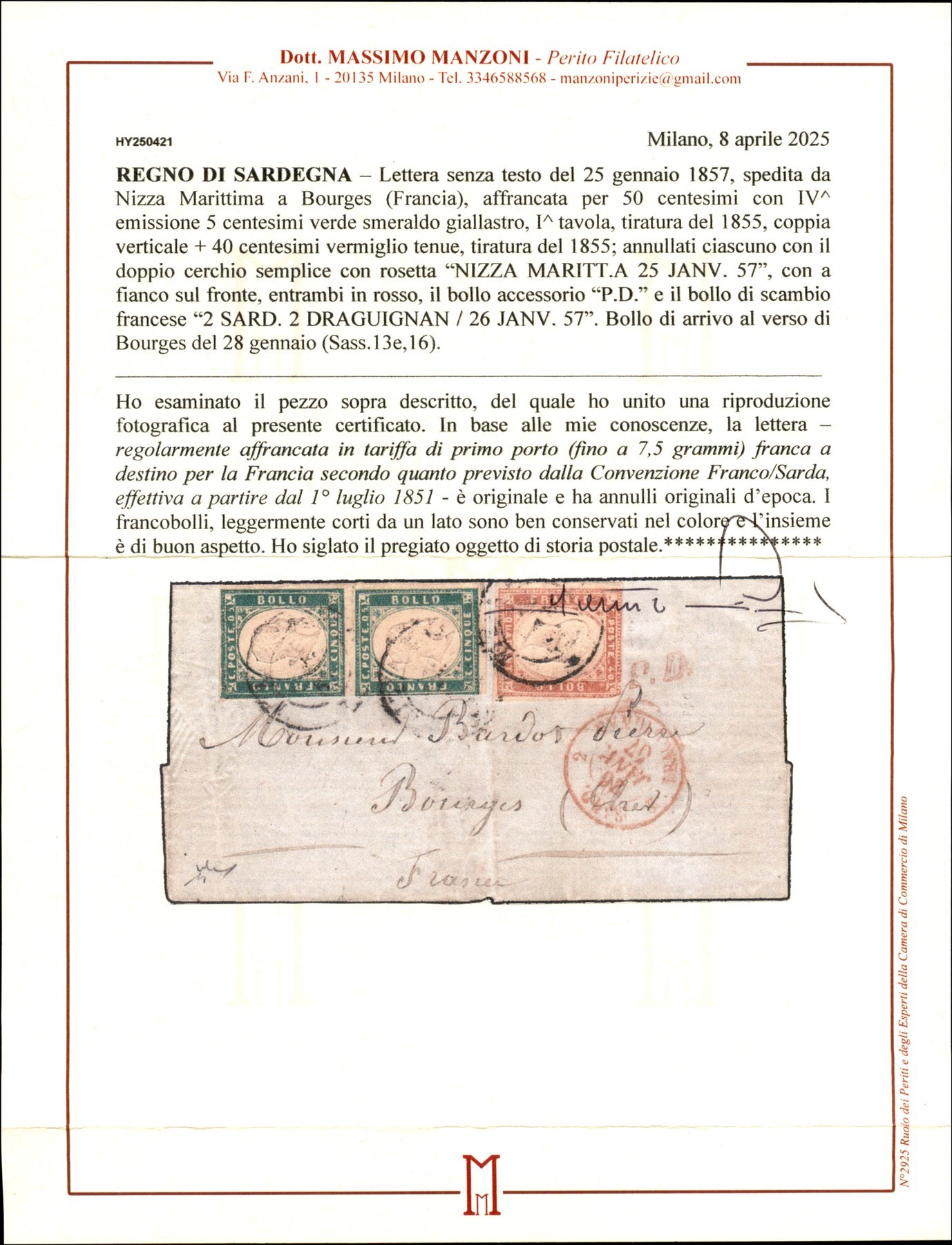 Italia / Antichi Stati Italiani / Sardegna / Posta Ordinaria