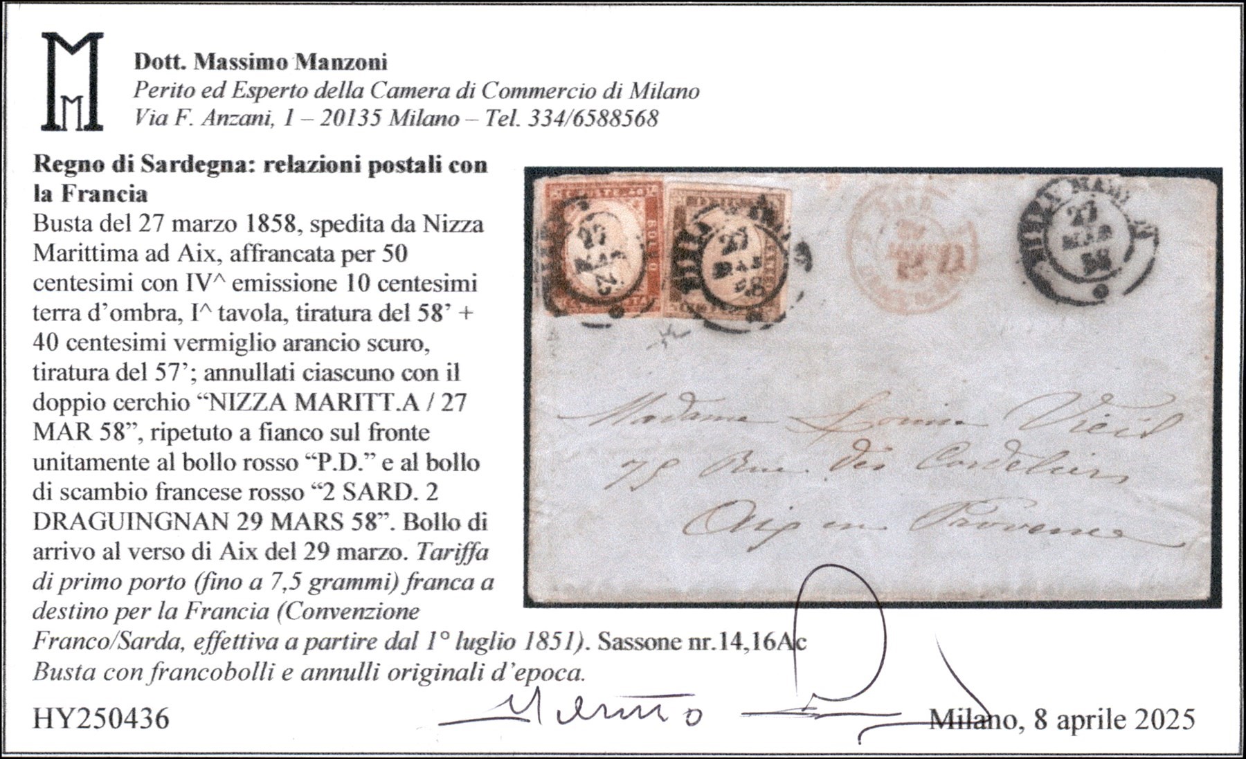 Italia / Antichi Stati Italiani / Sardegna / Posta Ordinaria