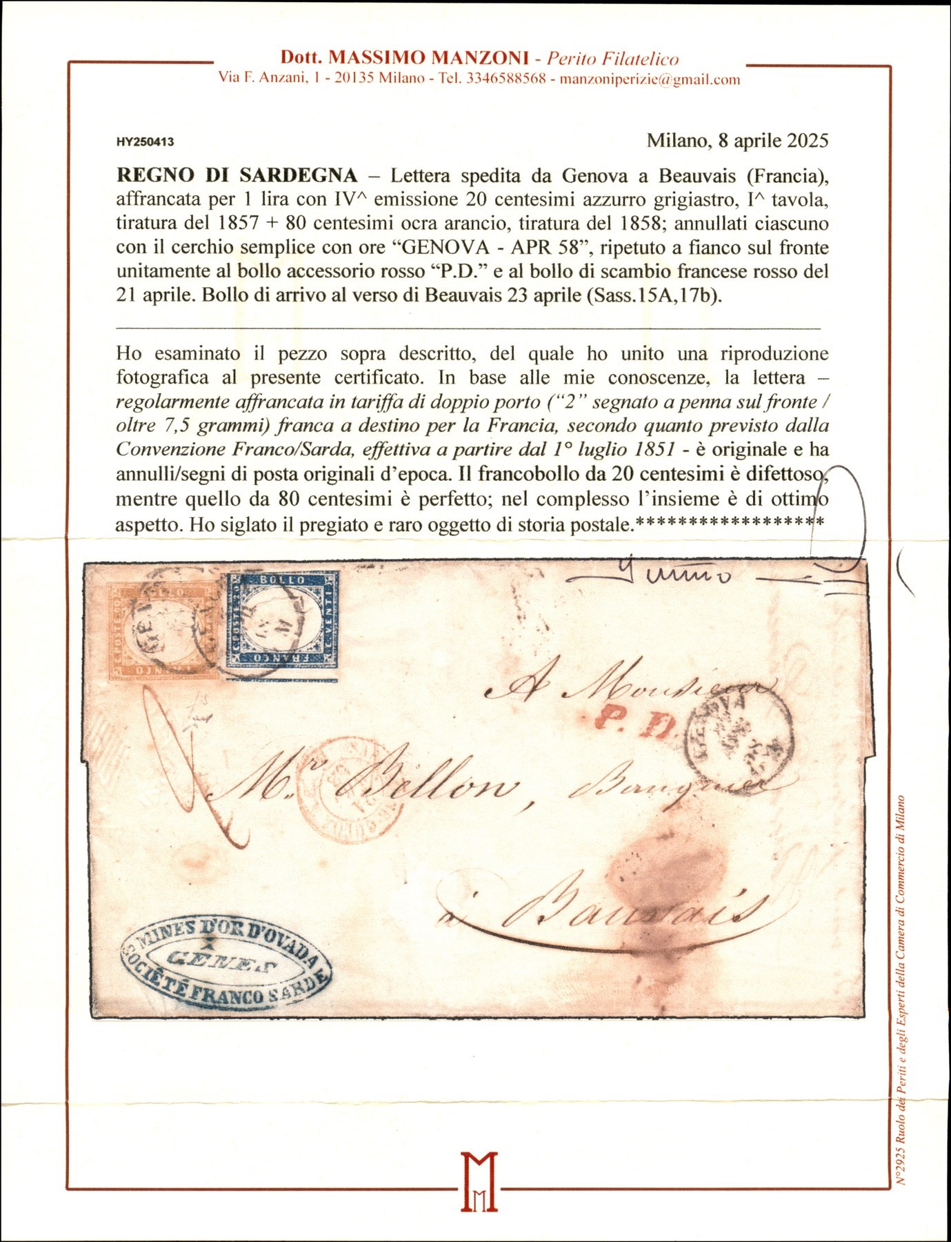 Italia / Antichi Stati Italiani / Sardegna / Posta Ordinaria