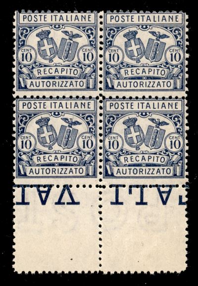 Italia / Regno / Vittorio Emanuele III / Recapito Autorizzato