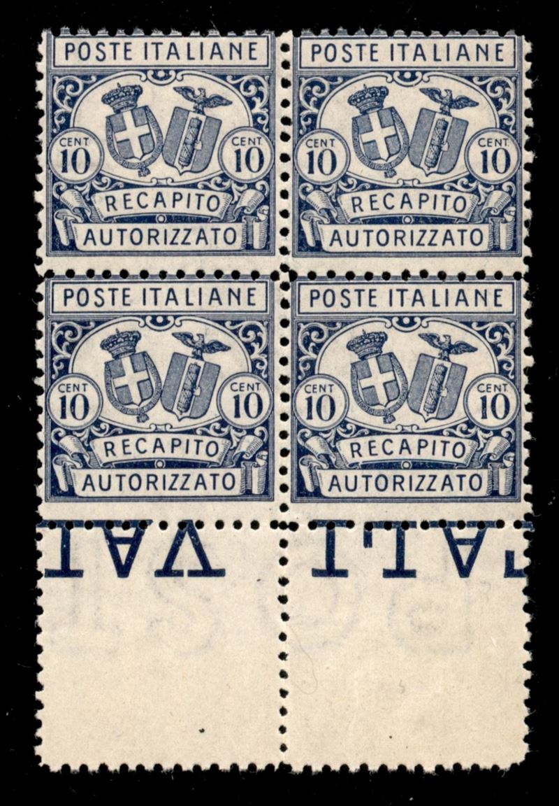 Italia / Regno / Vittorio Emanuele III / Recapito Autorizzato