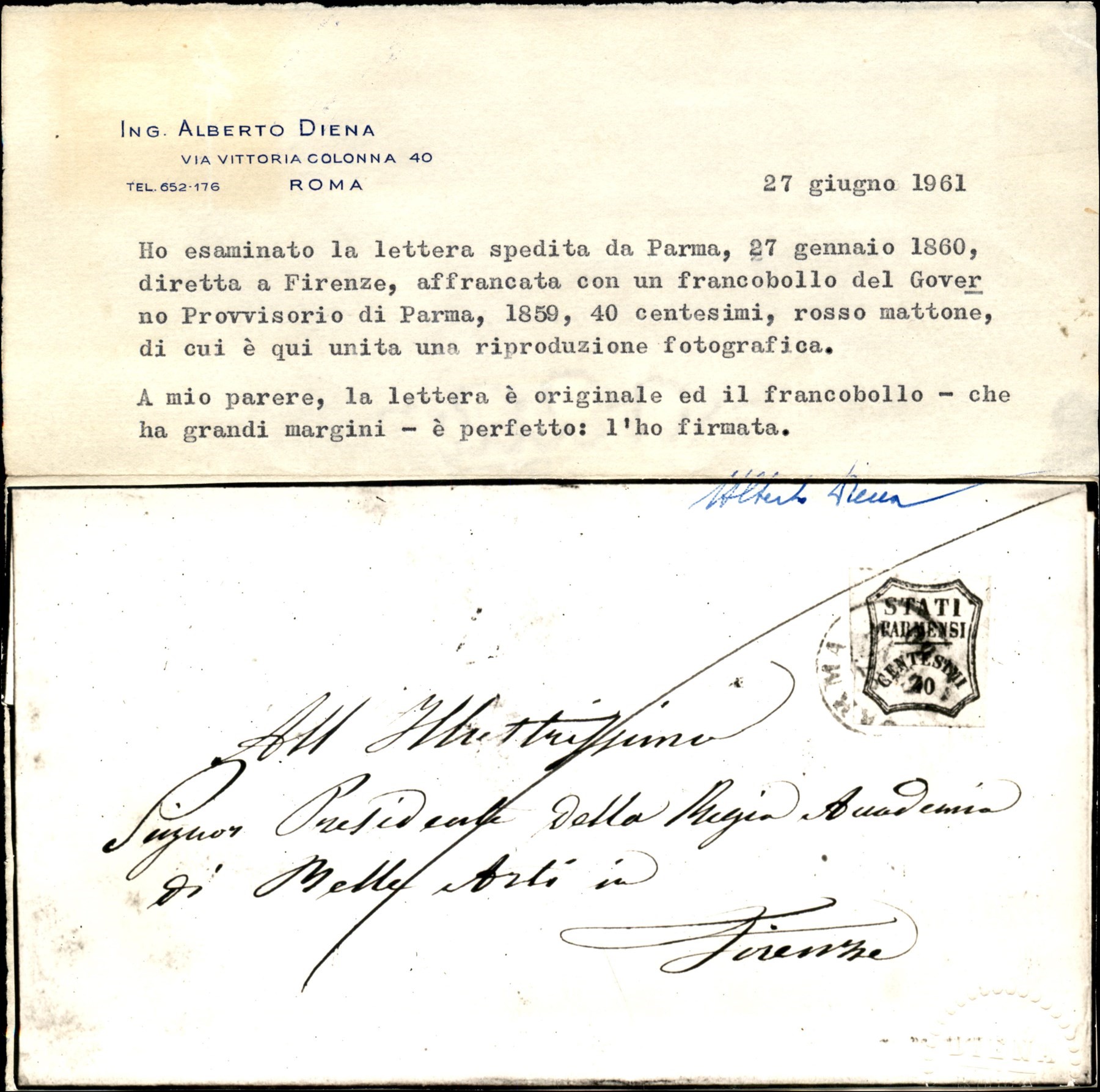 ITALIA / Antichi Stati Italiani / Parma / Posta ordinaria