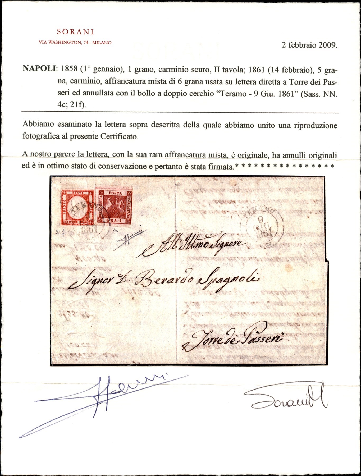 ITALIA / Antichi Stati Italiani / Napoli / Posta ordinaria