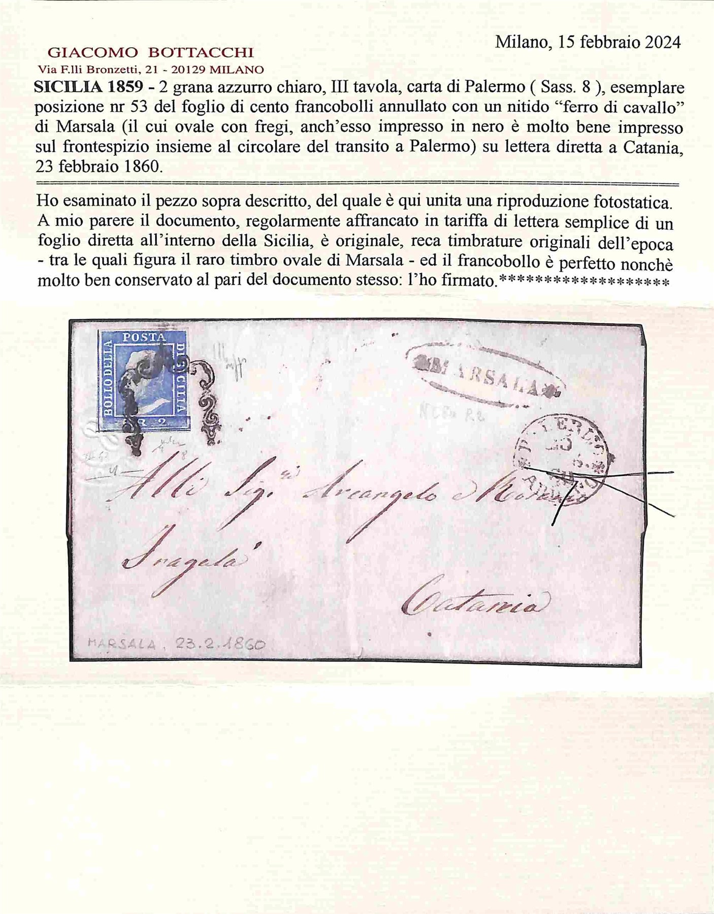 ITALIA / Antichi Stati Italiani / Sicilia / Posta ordinaria