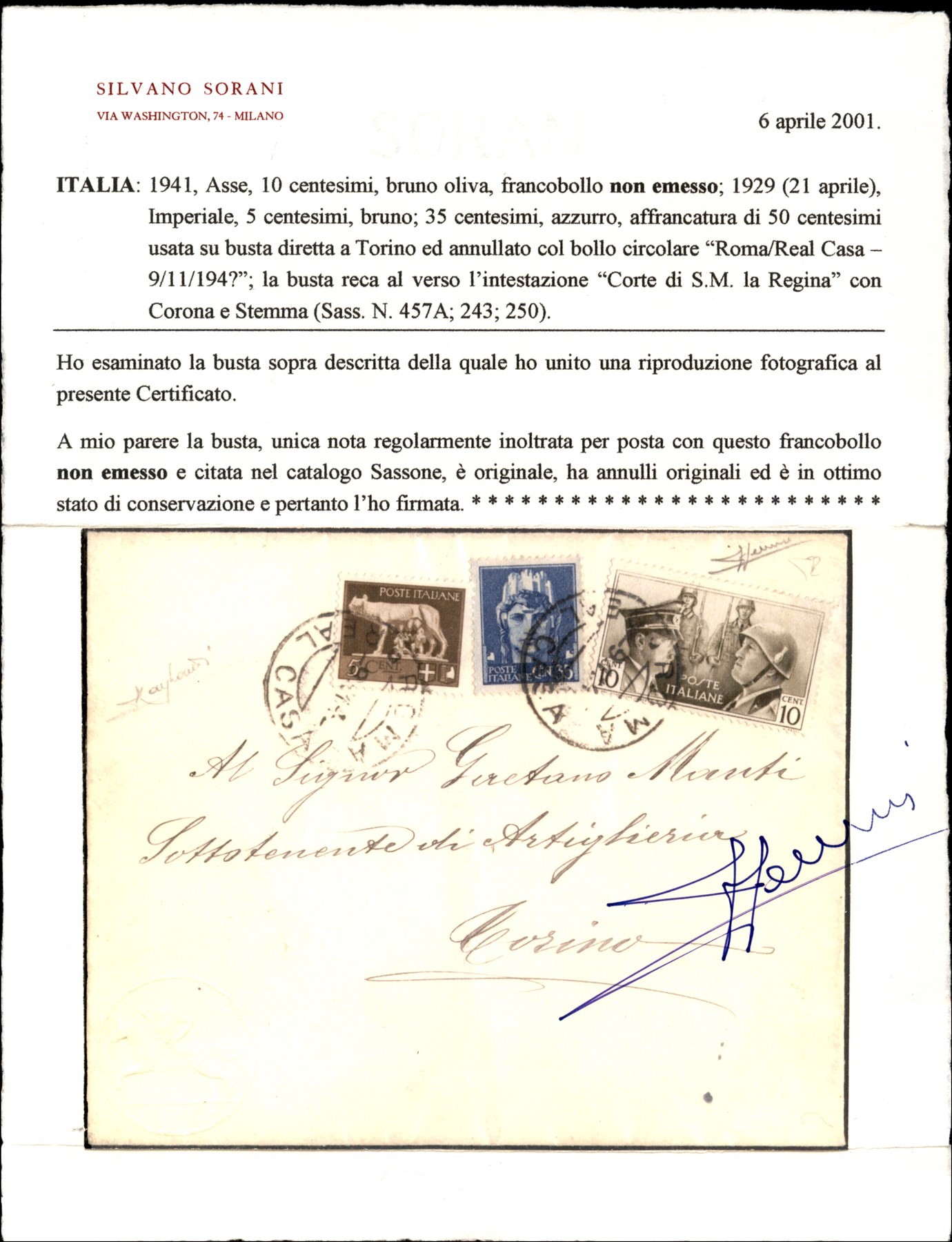 Italia / Regno / Vittorio Emanuele III / Posta Ordinaria