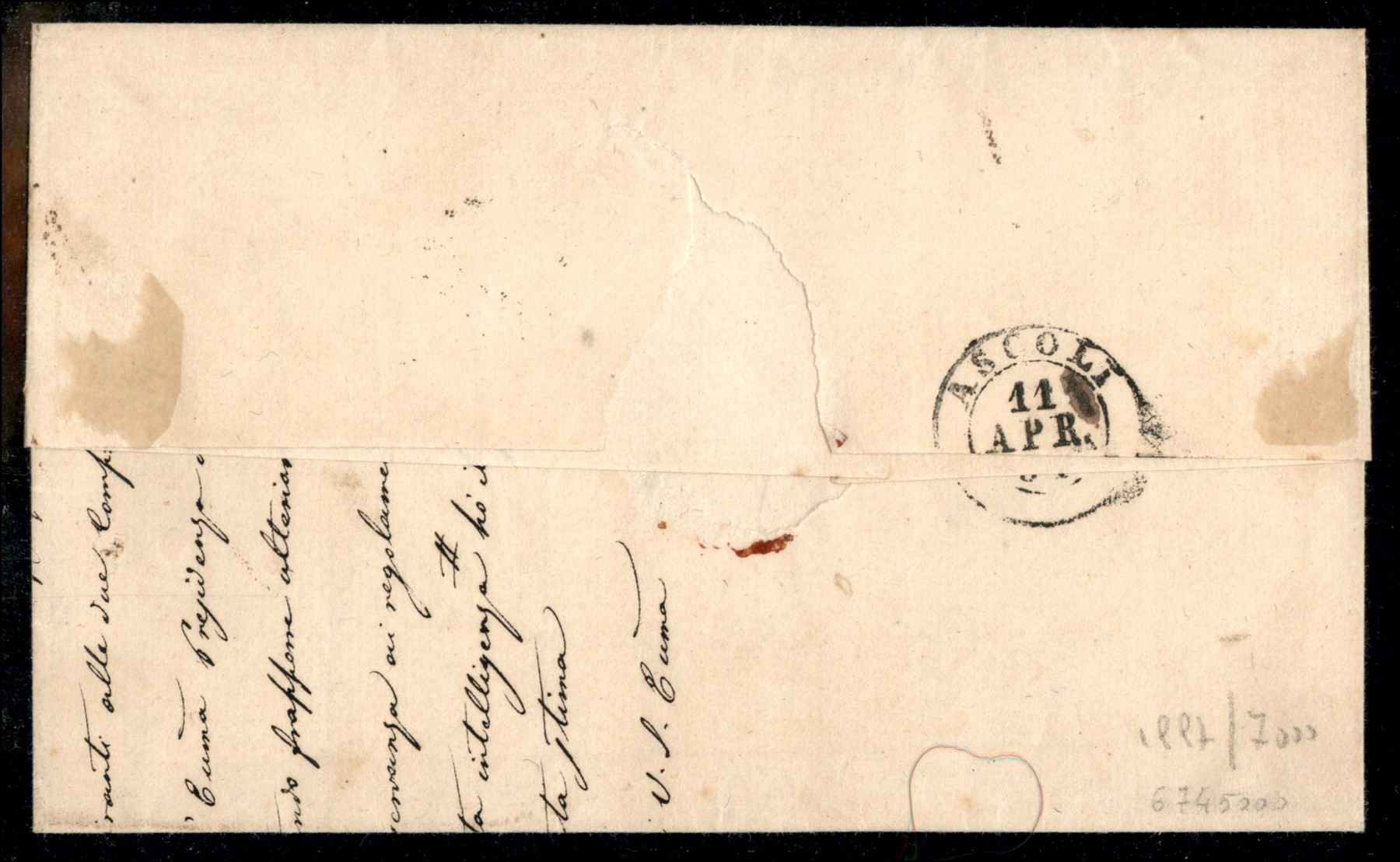 ITALIA / Antichi Stati Italiani / Stato pontificio / Posta ordinaria