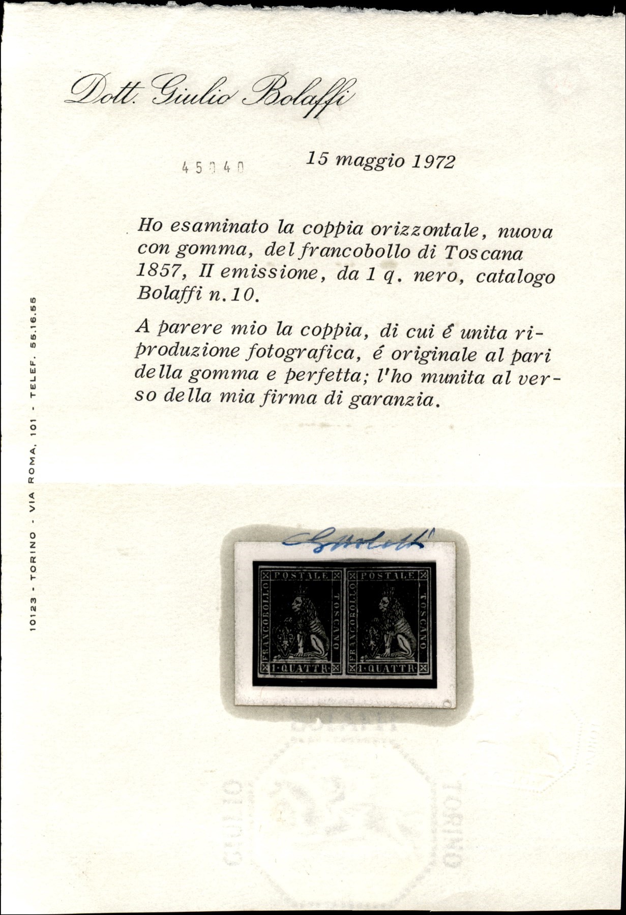 ITALIA / Antichi Stati Italiani / Toscana / Posta ordinaria