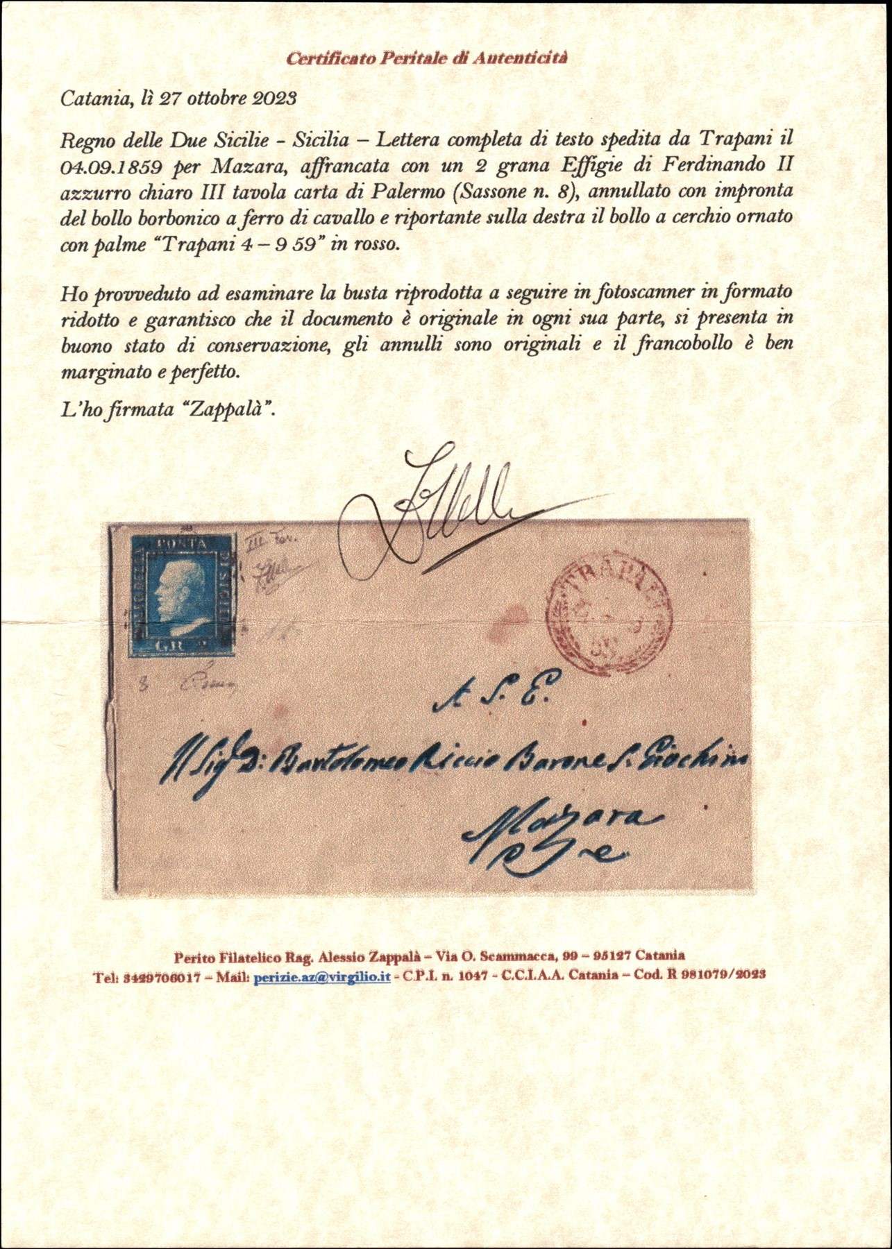 ITALIA / Antichi Stati Italiani / Sicilia / Posta ordinaria