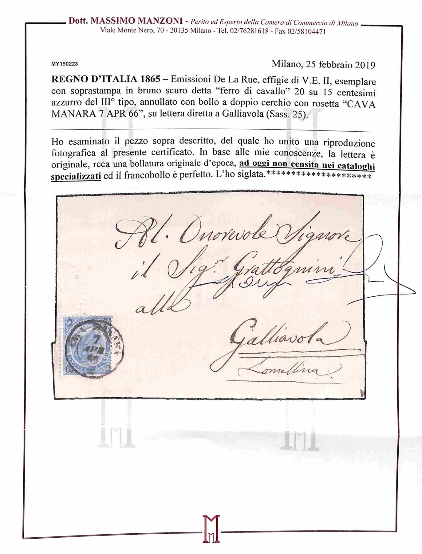 ITALIA / Antichi Stati Italiani / Lombardo Veneto / Posta ordinaria