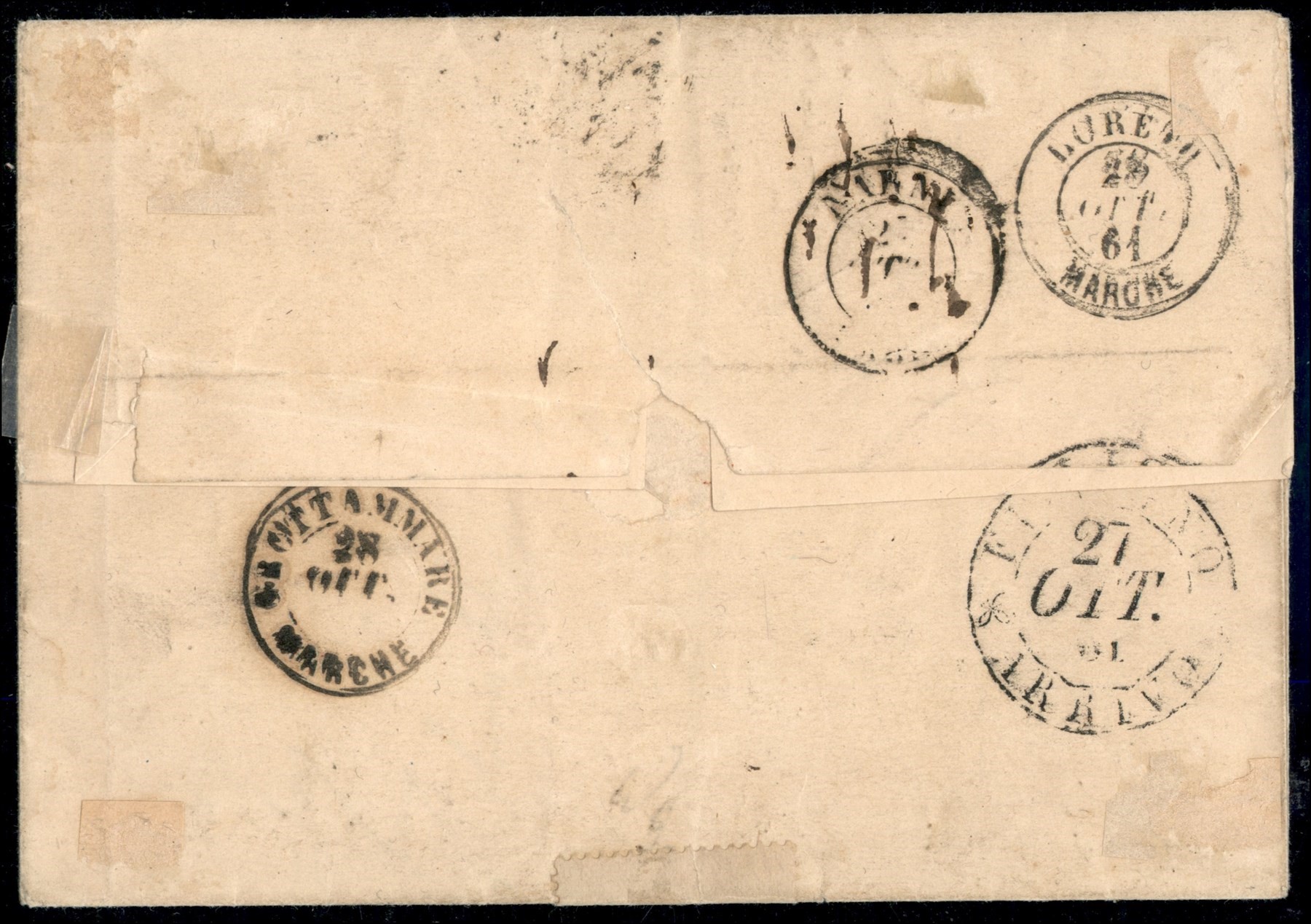 ITALIA / Antichi Stati Italiani / Stato pontificio / Posta ordinaria