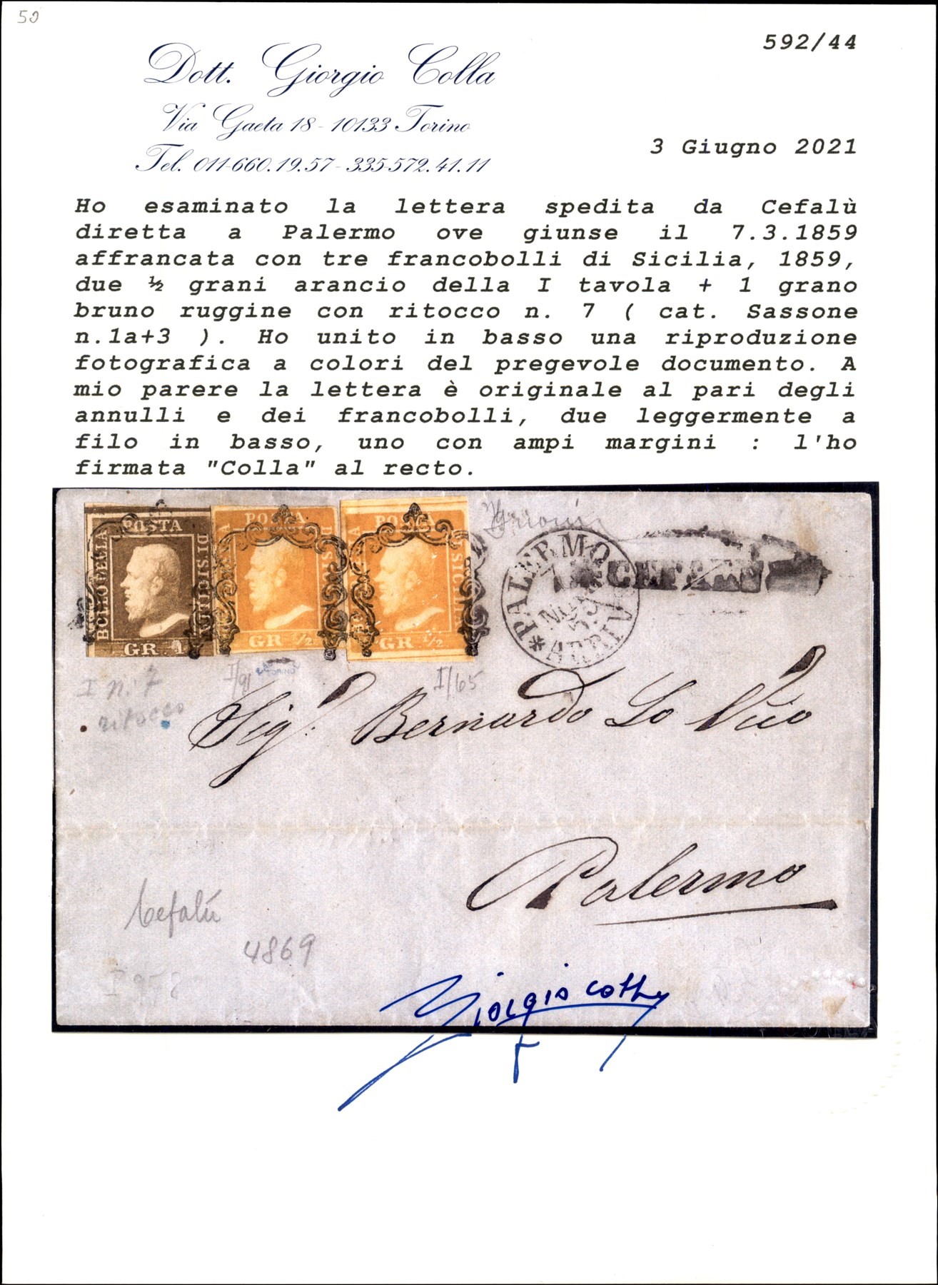 Italia / Antichi Stati Italiani / Sicilia / Posta Ordinaria