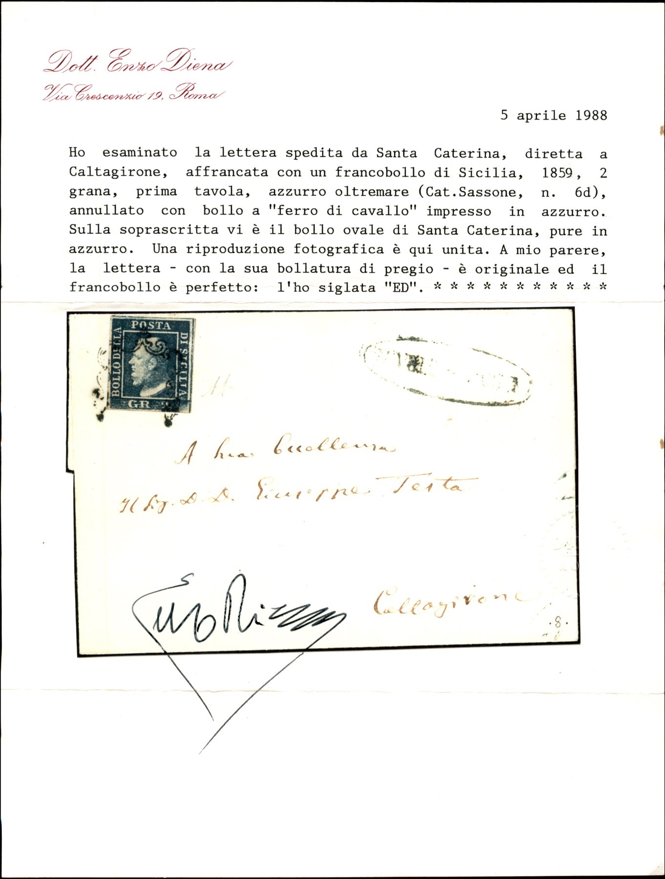 Italia / Antichi Stati Italiani / Sicilia / Posta Ordinaria