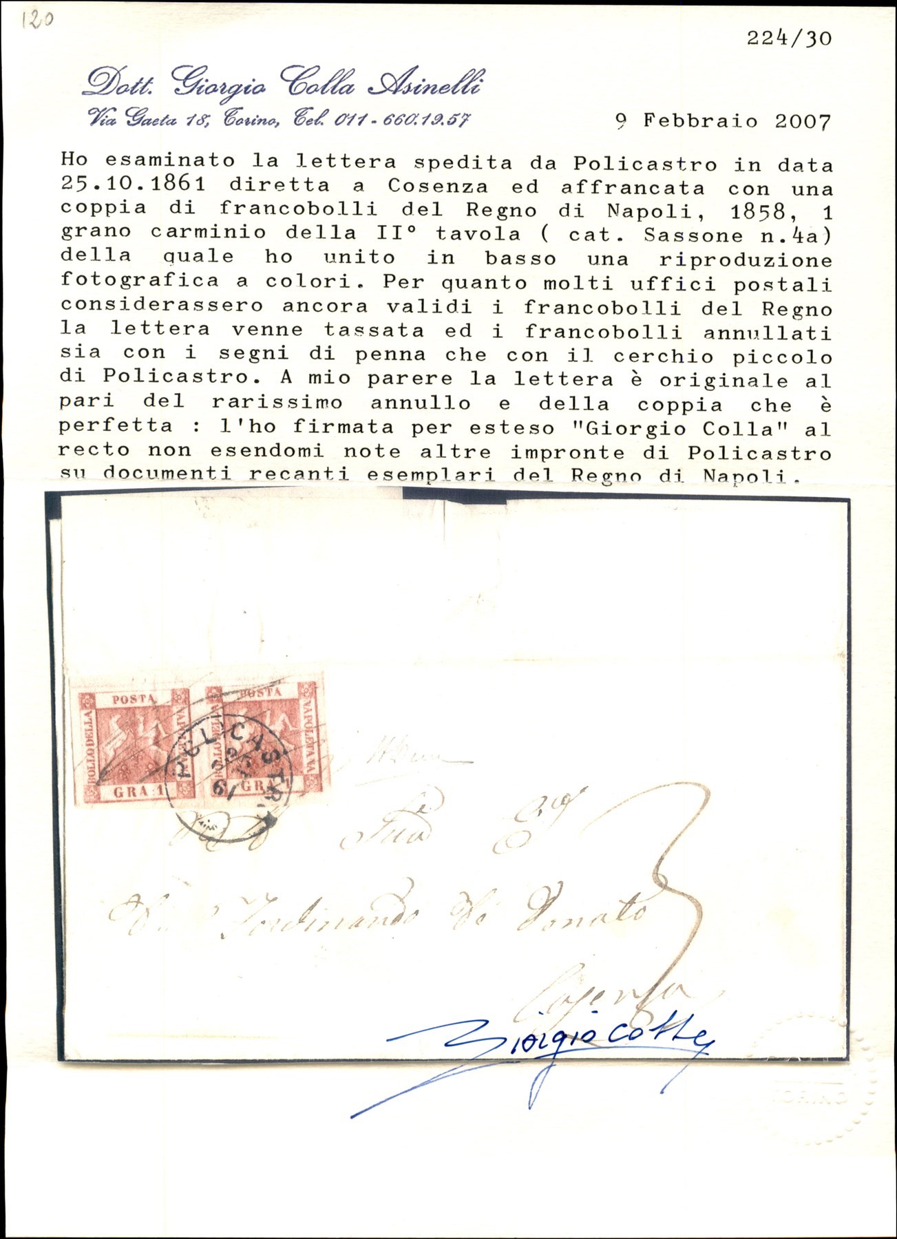 ITALIA / Antichi Stati Italiani / Napoli / Posta ordinaria