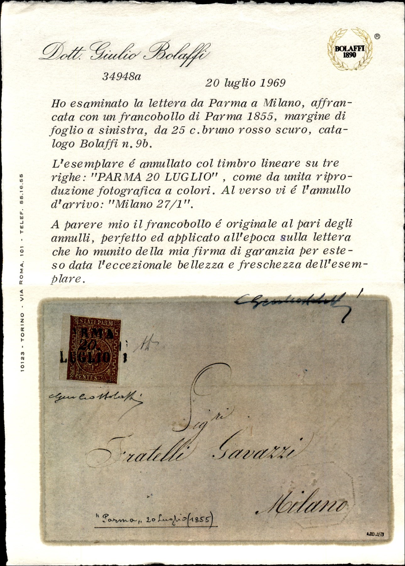 Italia / Antichi Stati Italiani / Parma / Posta Ordinaria