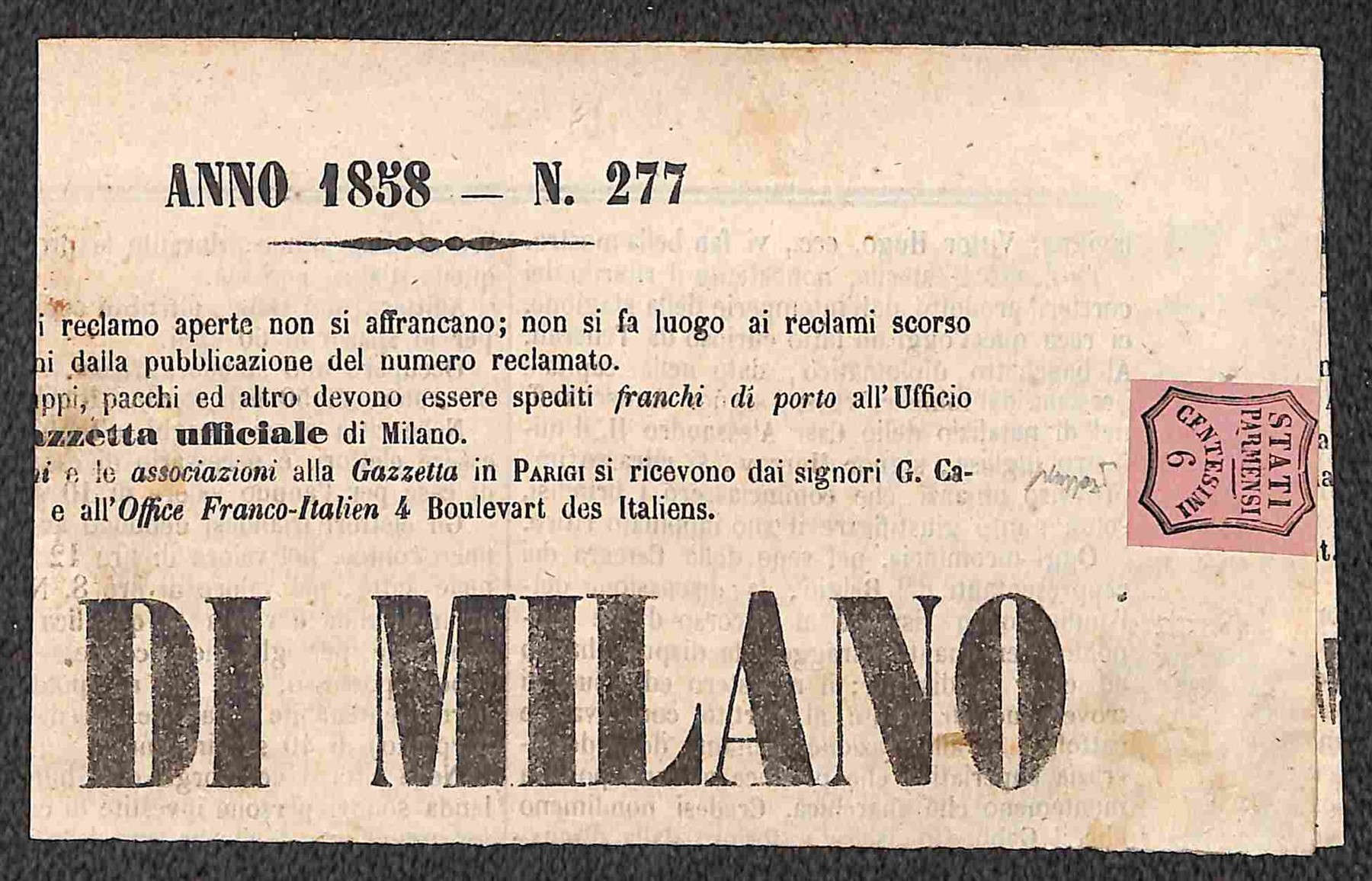 Italia / Antichi Stati Italiani / Parma