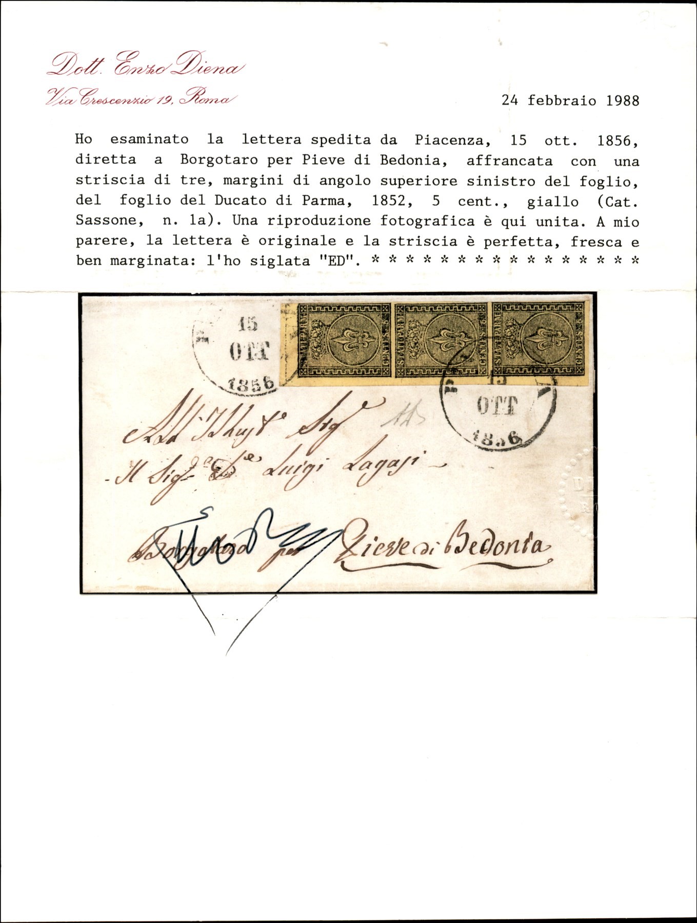 Italia / Antichi Stati Italiani / Parma / Posta Ordinaria