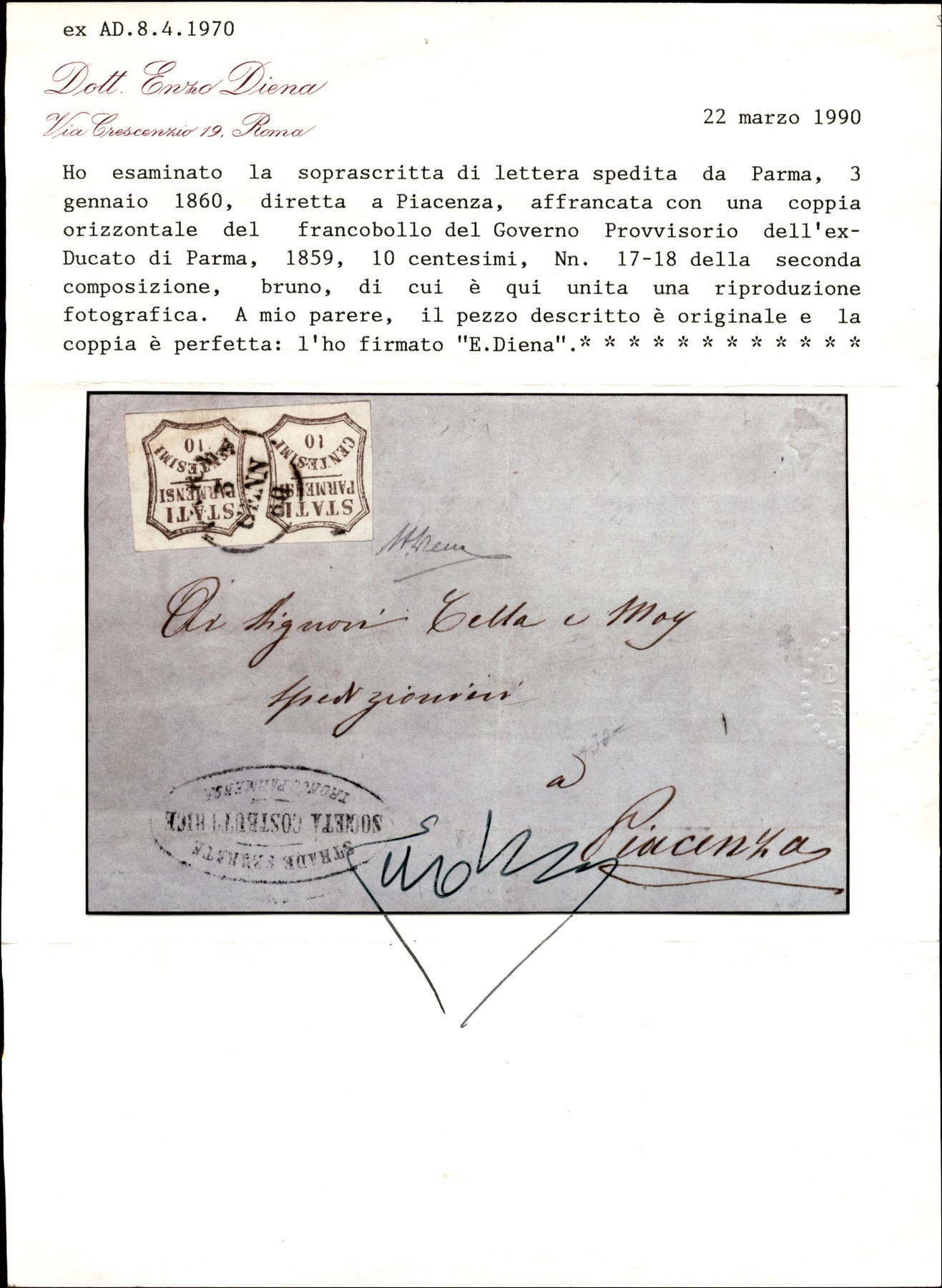 Italia / Antichi Stati Italiani / Parma / Posta Ordinaria