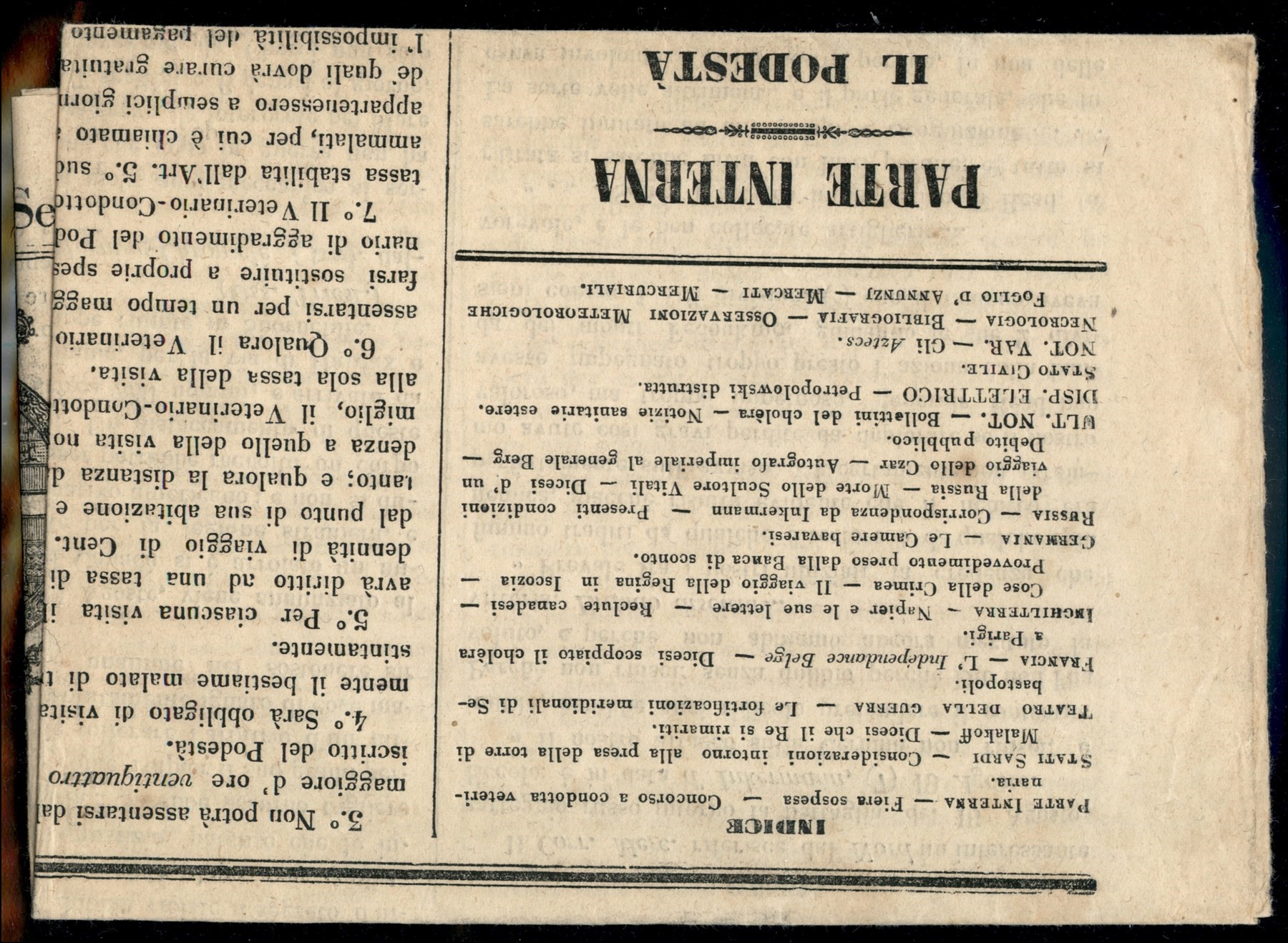 ITALIA / Antichi Stati Italiani / Parma / Posta ordinaria