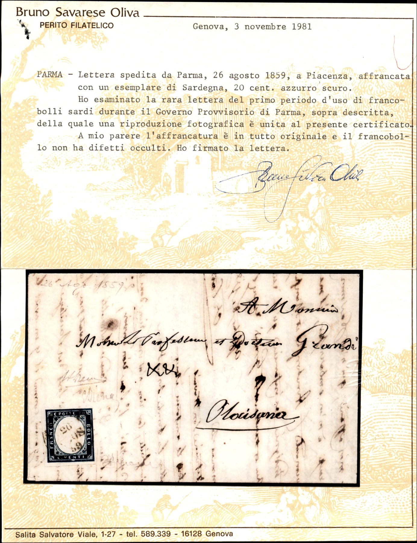 Italia / Antichi Stati Italiani / Parma / Posta Ordinaria