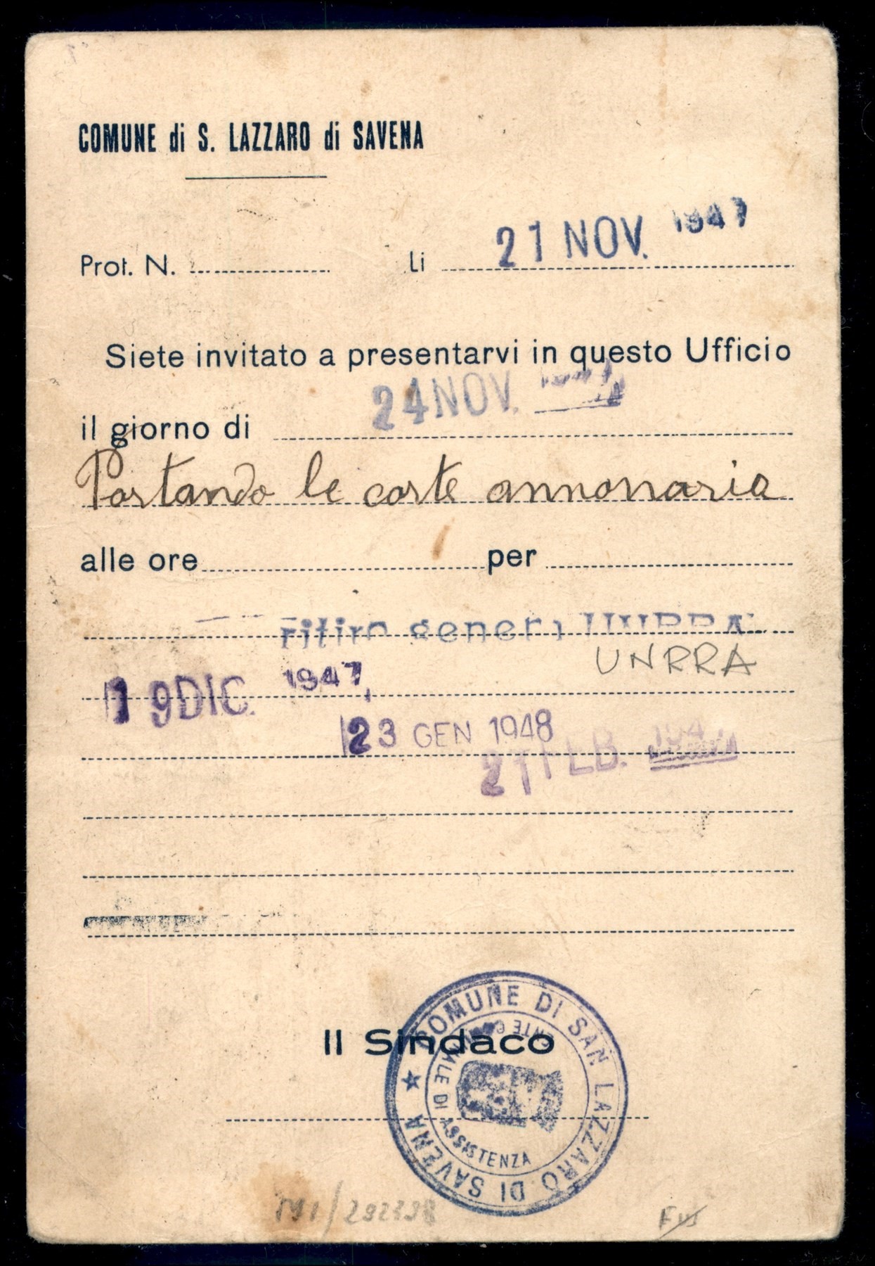Italia / Repubblica / Posta Ordinaria