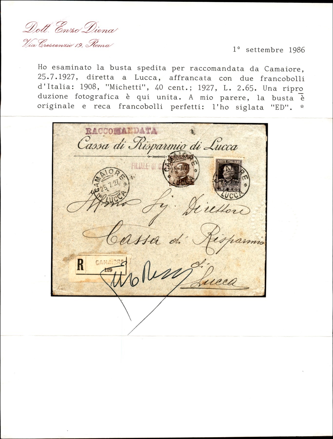 Italia / Regno / Vittorio Emanuele III / Posta Ordinaria