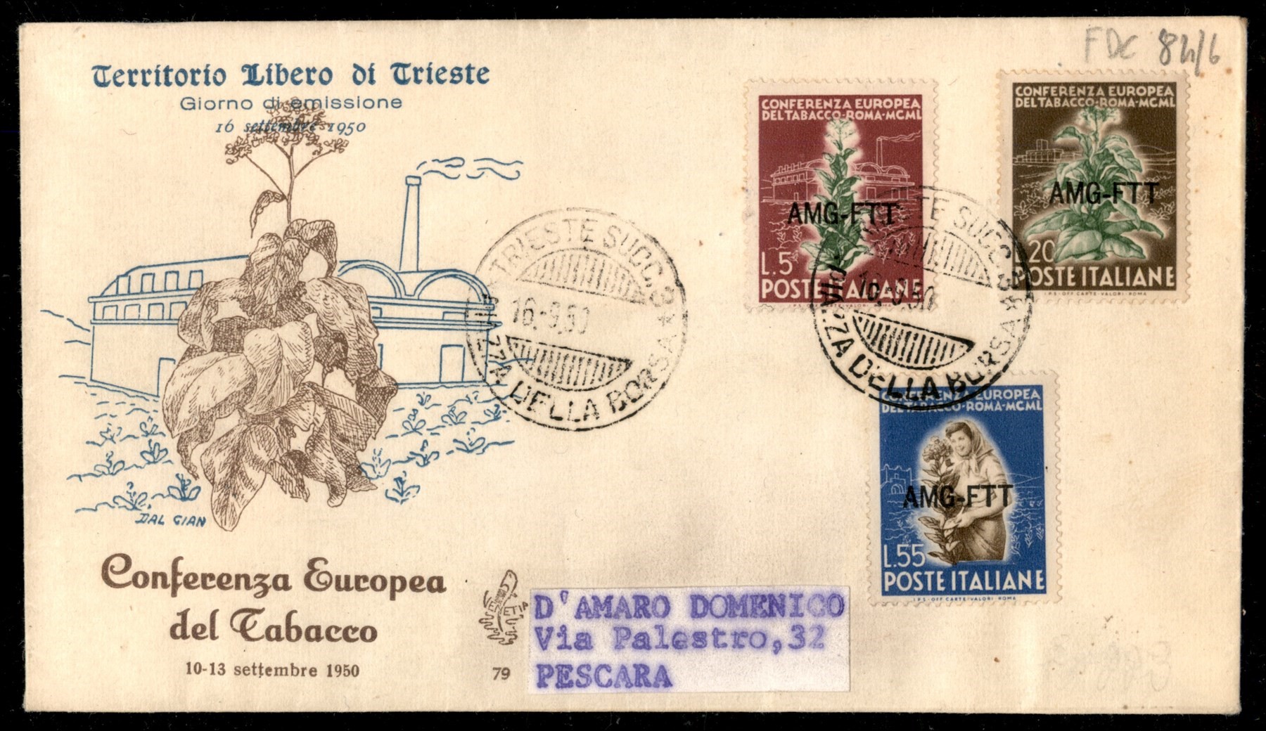 Italia / Trieste / Trieste Amg Ftt / Posta Ordinaria