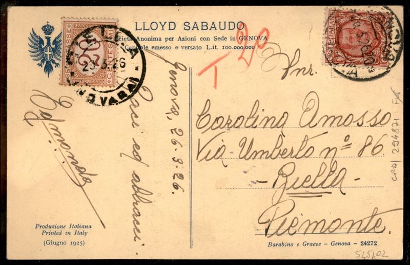 Italia / Regno / Vittorio Emanuele III / Posta Ordinaria
