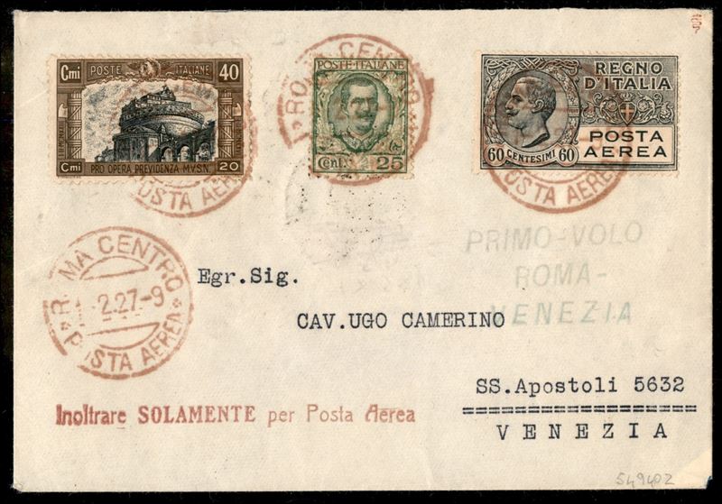 Italia / Regno / Vittorio Emanuele III / Aerogrammi