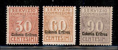 Italia / Colonie / Eritrea / Servizio Commissioni