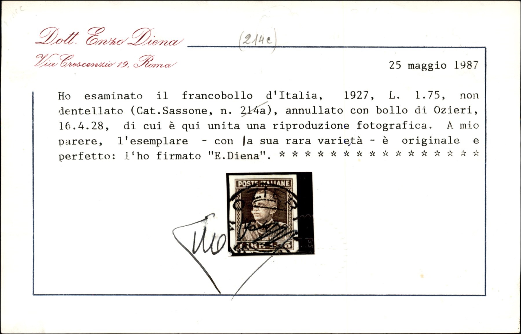 Italia / Regno / Vittorio Emanuele III / Posta Ordinaria