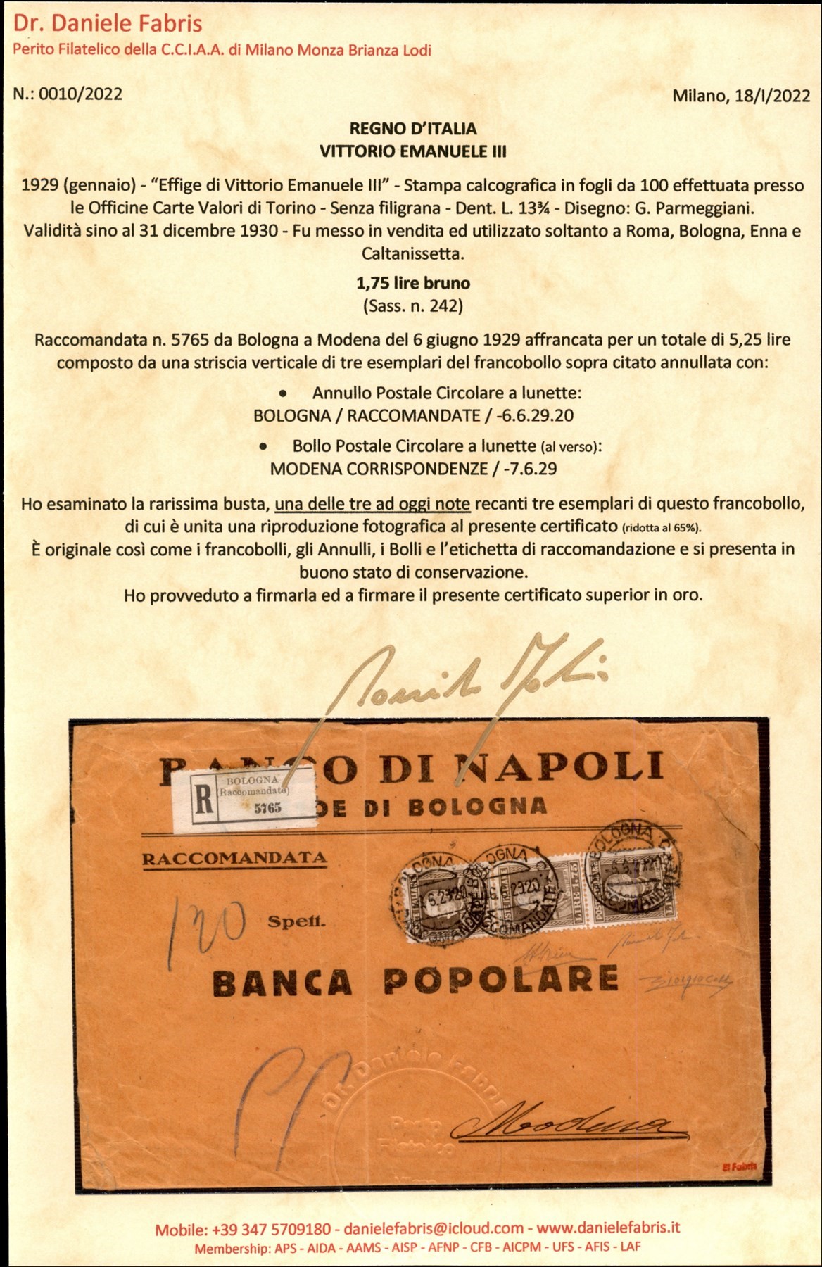 Italia / Regno / Vittorio Emanuele III / Posta Ordinaria