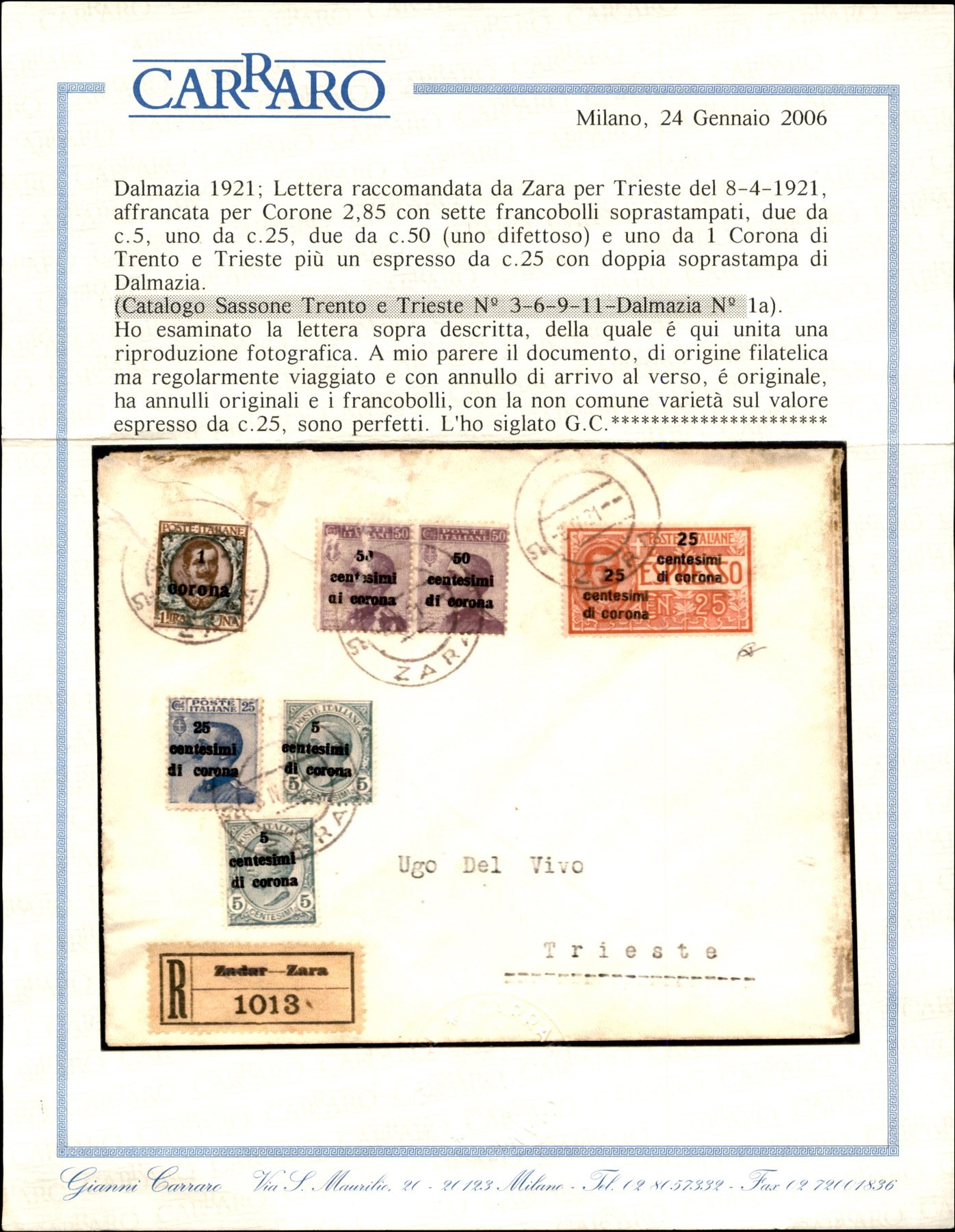 Italia / Occupazioni i Guerra Mondiale / Trento e Trieste / Posta Ordinaria