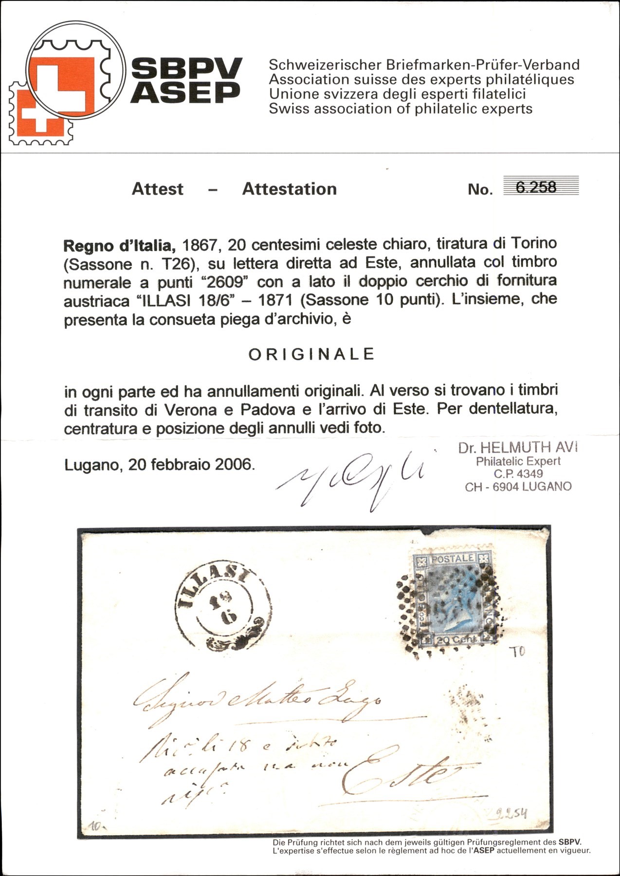 ITALIA / Regno / Vittorio Emanuele II / Posta ordinaria