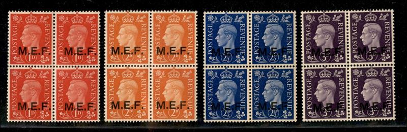 Italia / Occupazioni Straniere delle Colonie / Occupazione Britannica / M.e.f. / Posta Ordinaria