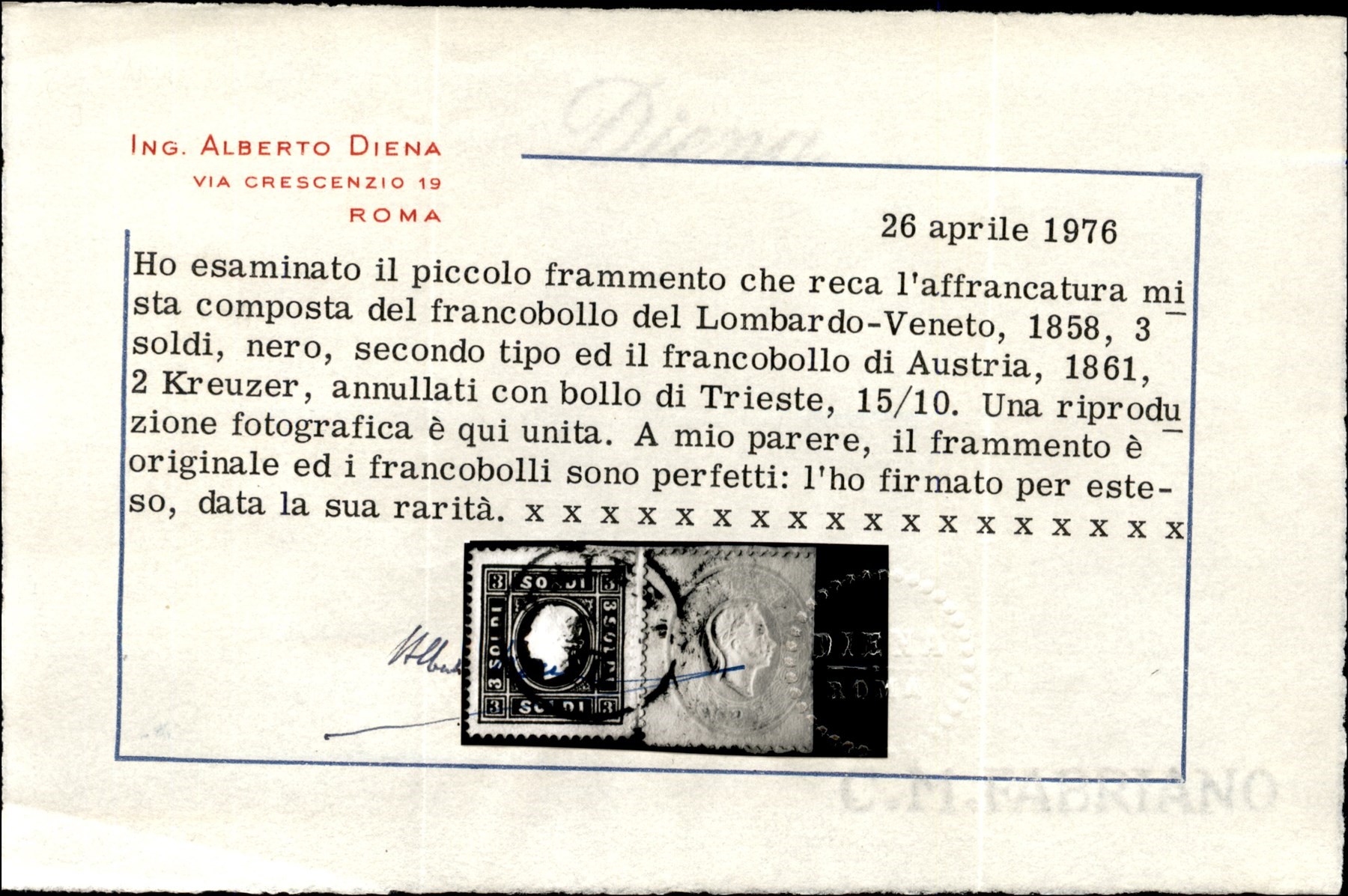 ITALIA / Antichi Stati Italiani / Lombardo Veneto / Posta ordinaria