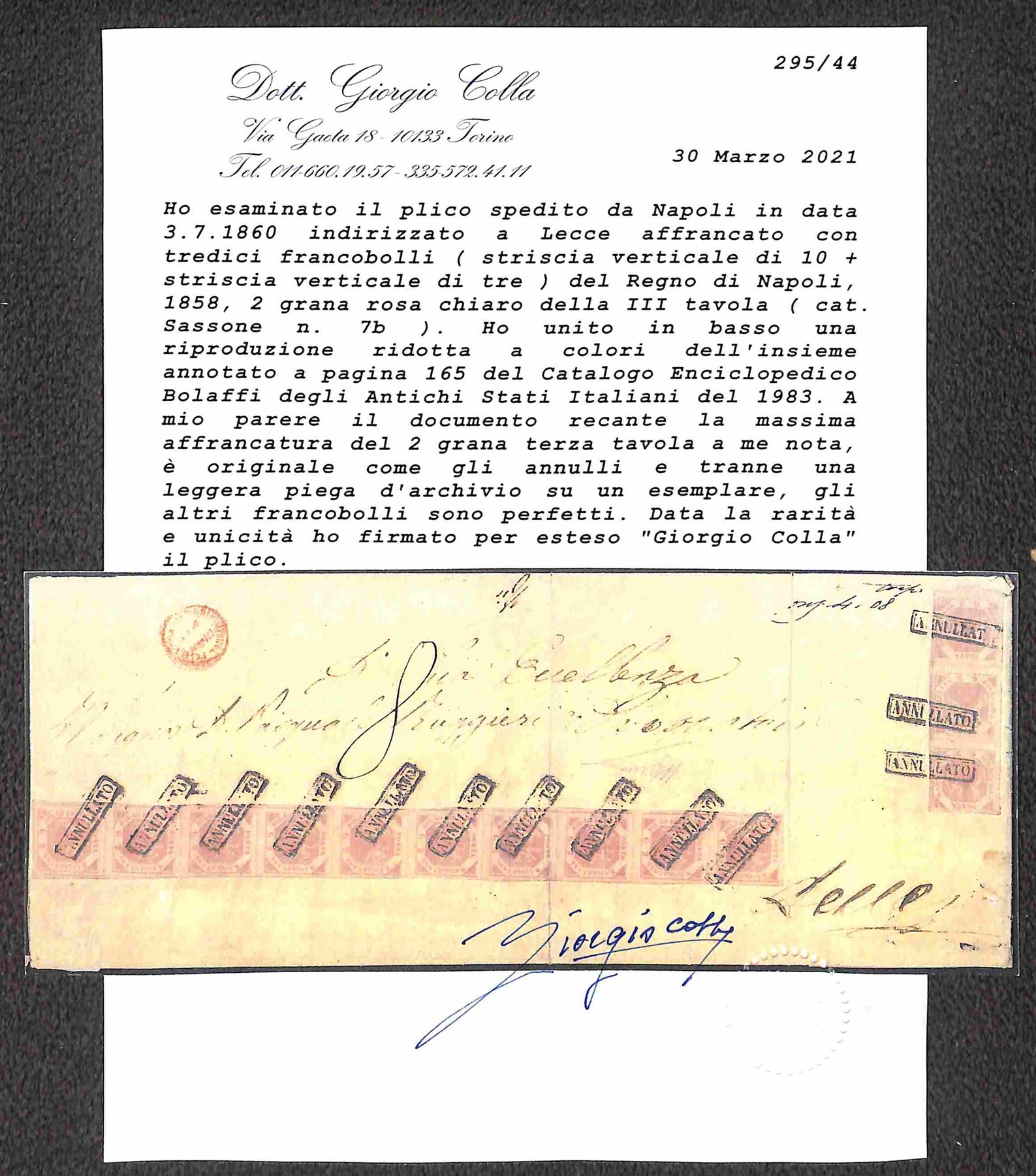 ITALIA / Antichi Stati Italiani / Napoli / Posta ordinaria