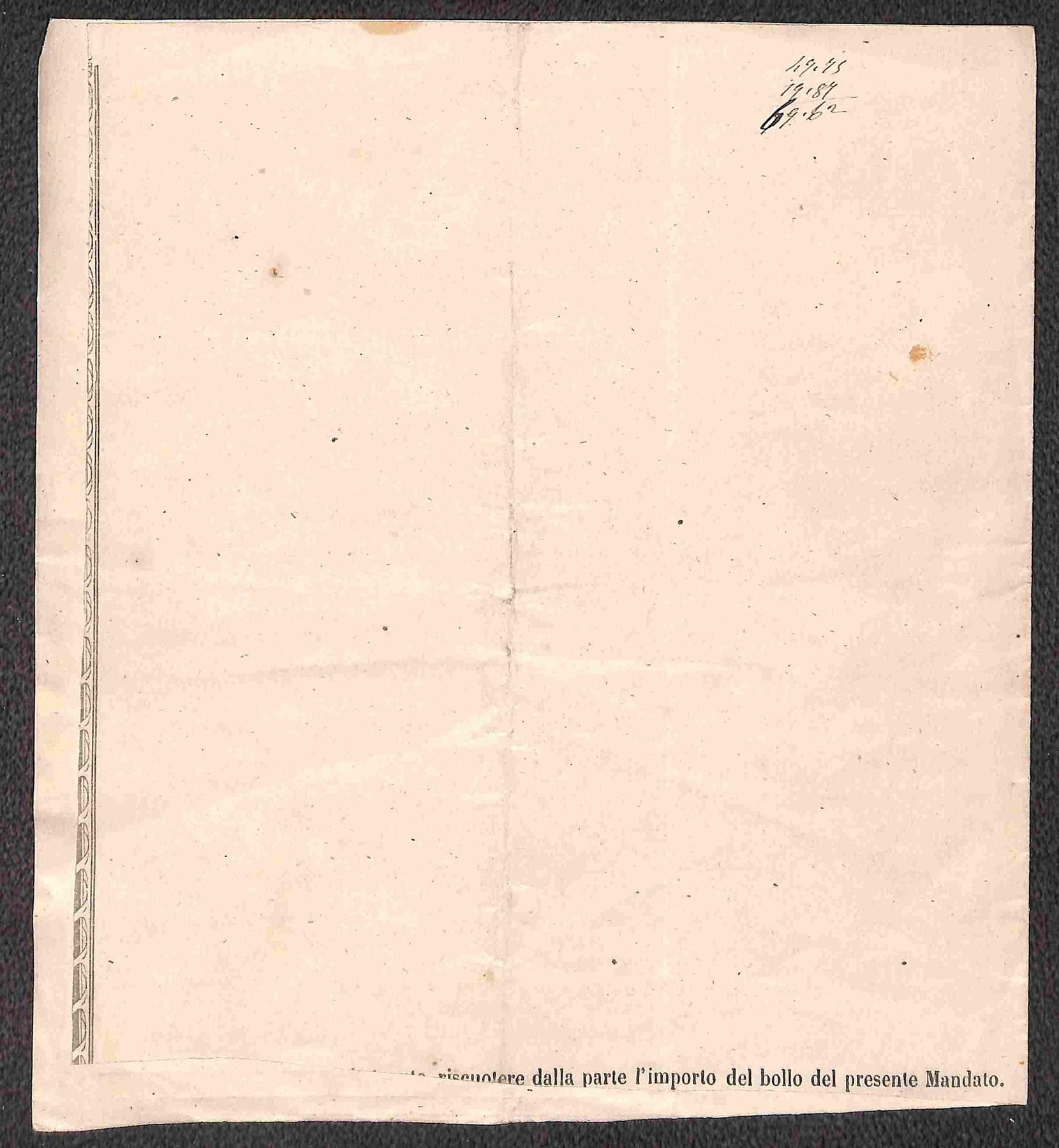 Italia / Regno / Vittorio Emanuele II / Posta Ordinaria