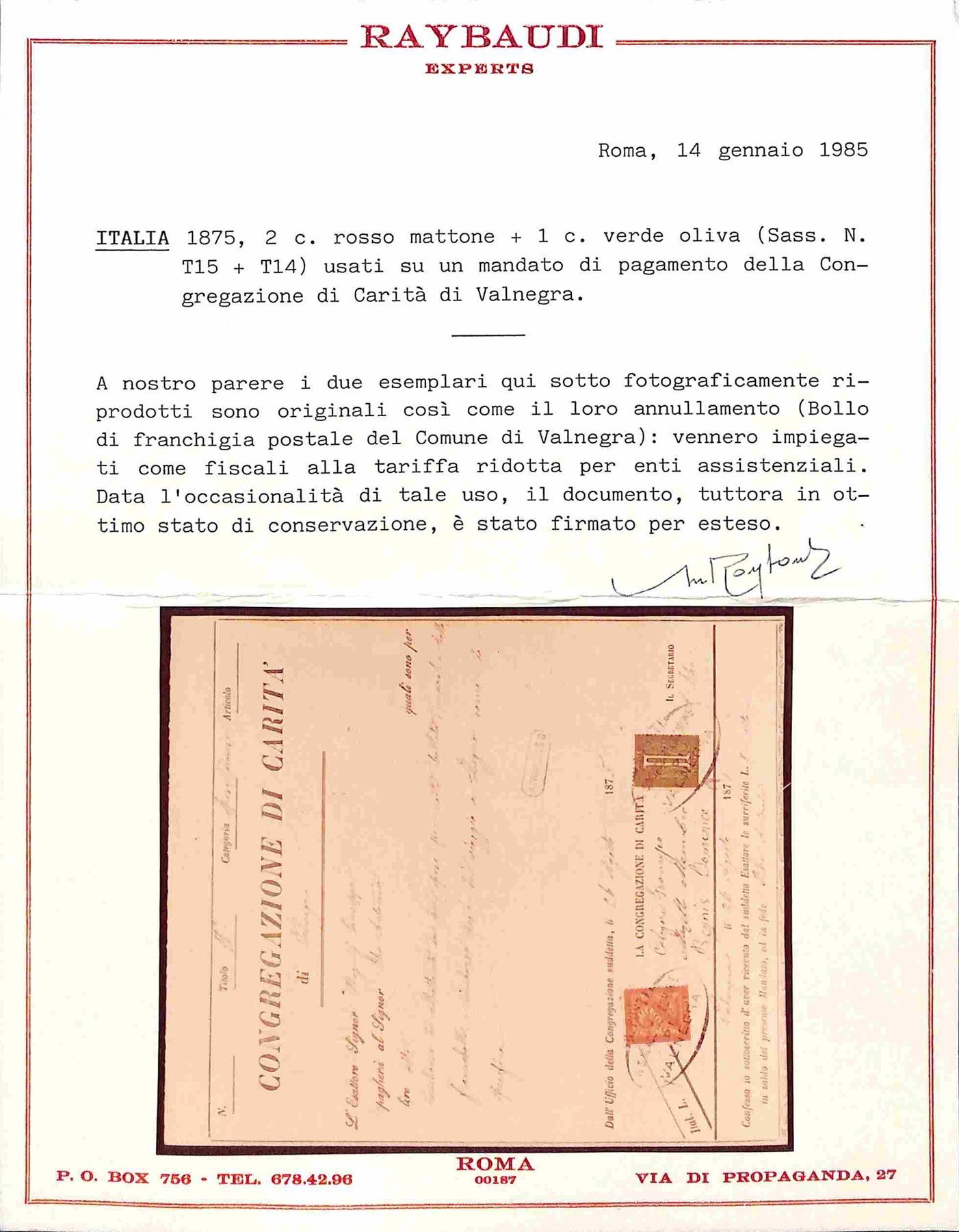 Italia / Regno / Vittorio Emanuele II / Posta Ordinaria