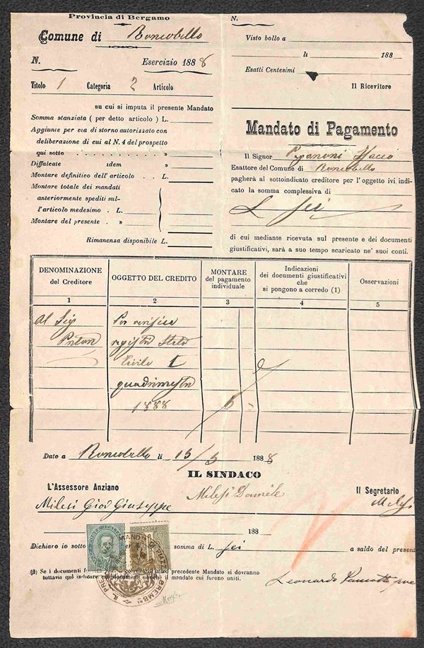 ITALIA / Regno / Vittorio Emanuele II / Posta ordinaria