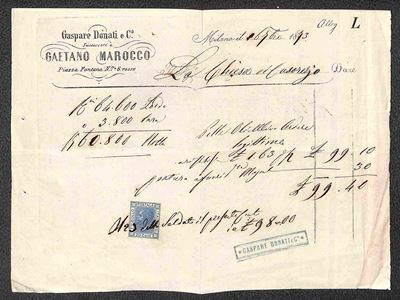 Italia / Regno / Vittorio Emanuele II / Posta Ordinaria