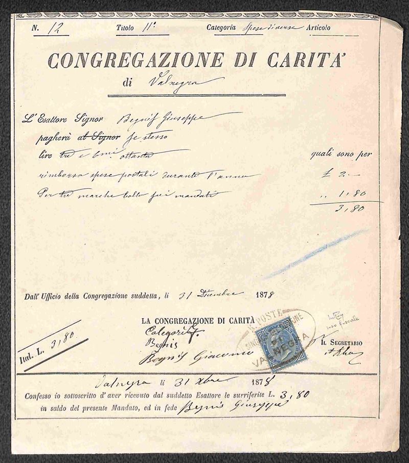 Italia / Regno / Vittorio Emanuele II / Posta Ordinaria