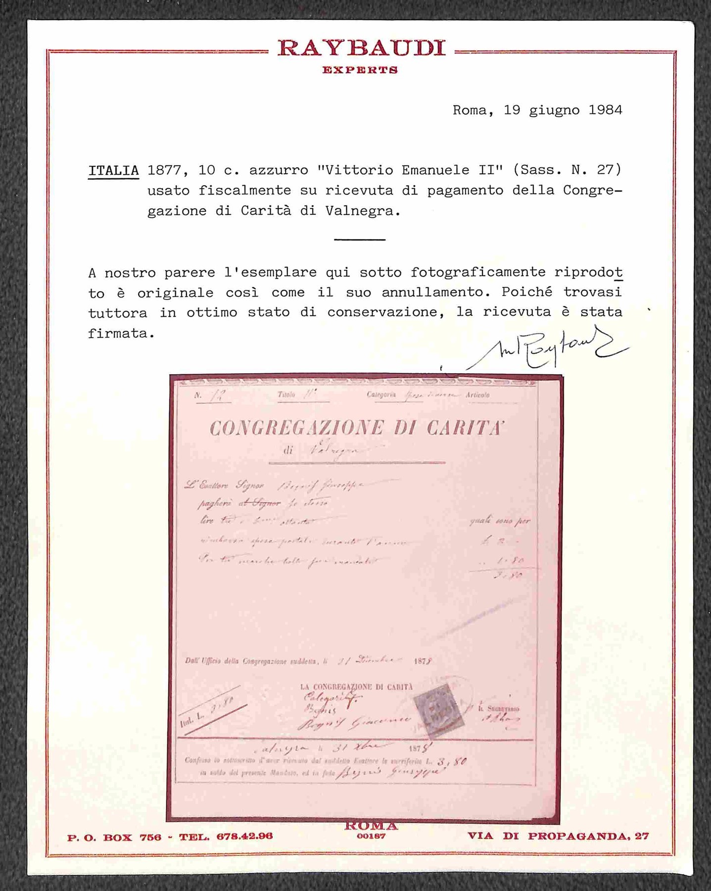 Italia / Regno / Vittorio Emanuele II / Posta Ordinaria
