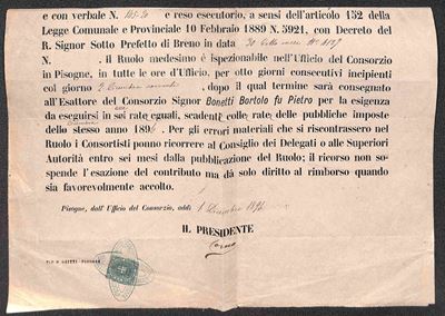 Italia / Regno / Vittorio Emanuele II / Posta Ordinaria