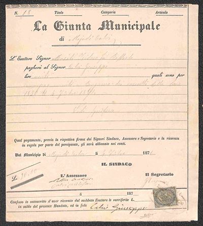 Italia / Regno / Vittorio Emanuele II / Posta Ordinaria