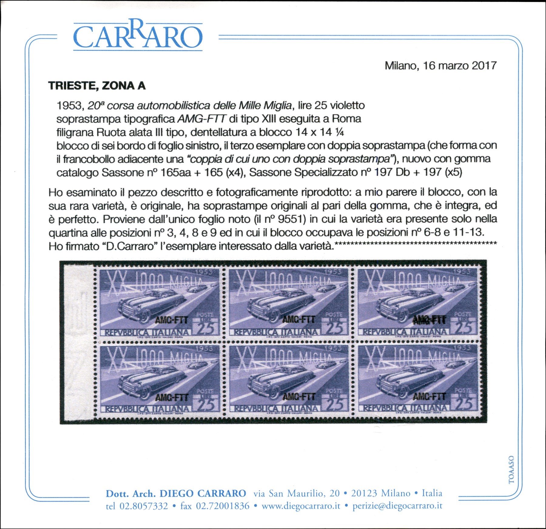 Italia / Trieste / Trieste Amg Ftt / Posta Ordinaria