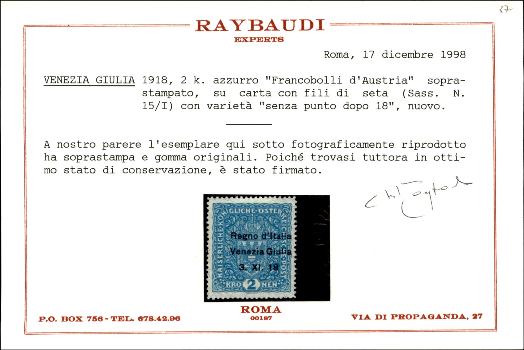 Italia / Occupazioni i Guerra Mondiale / Venezia Giulia / Posta Ordinaria