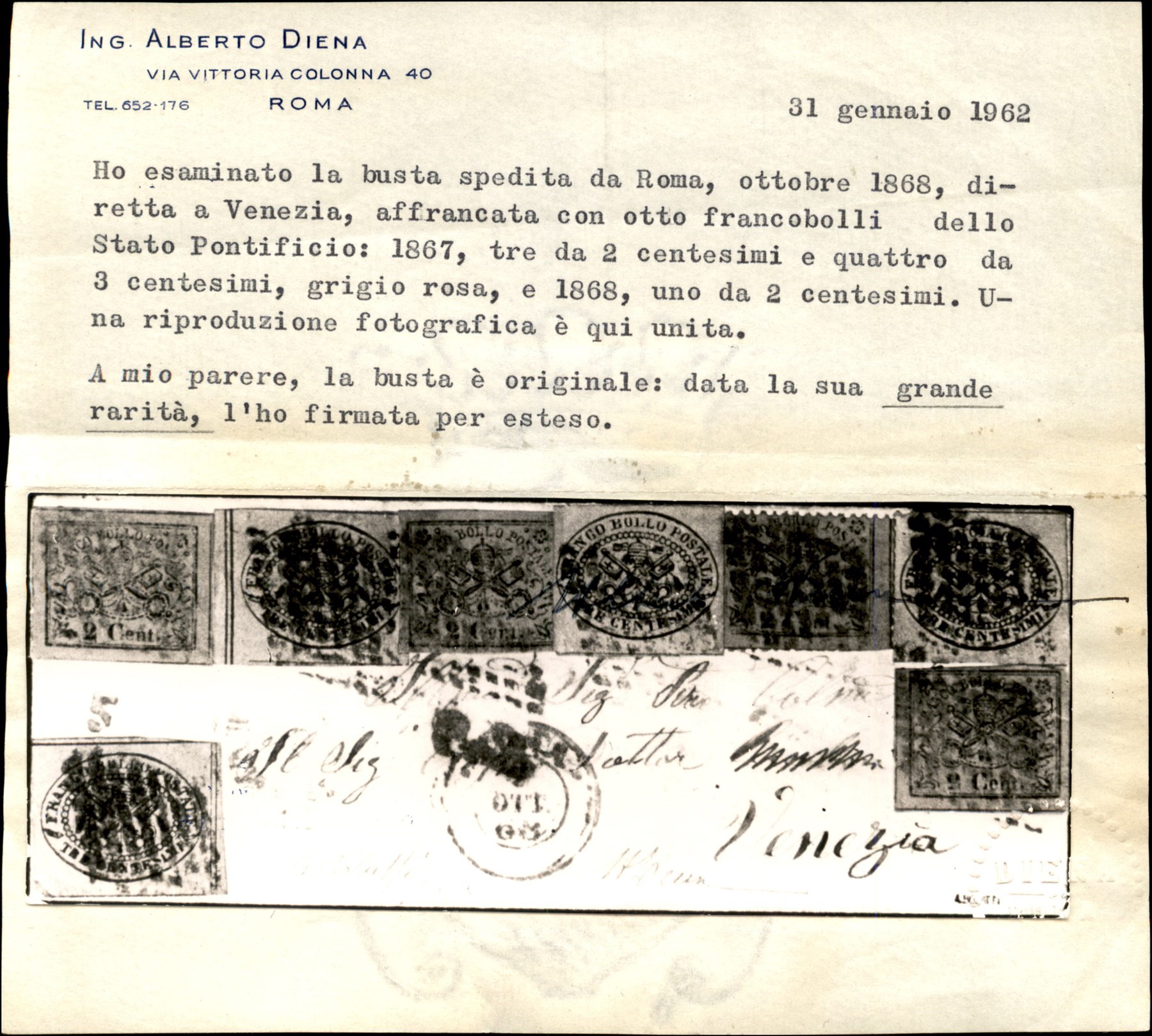 Italia / Antichi Stati Italiani / Stato Pontificio / Posta Ordinaria