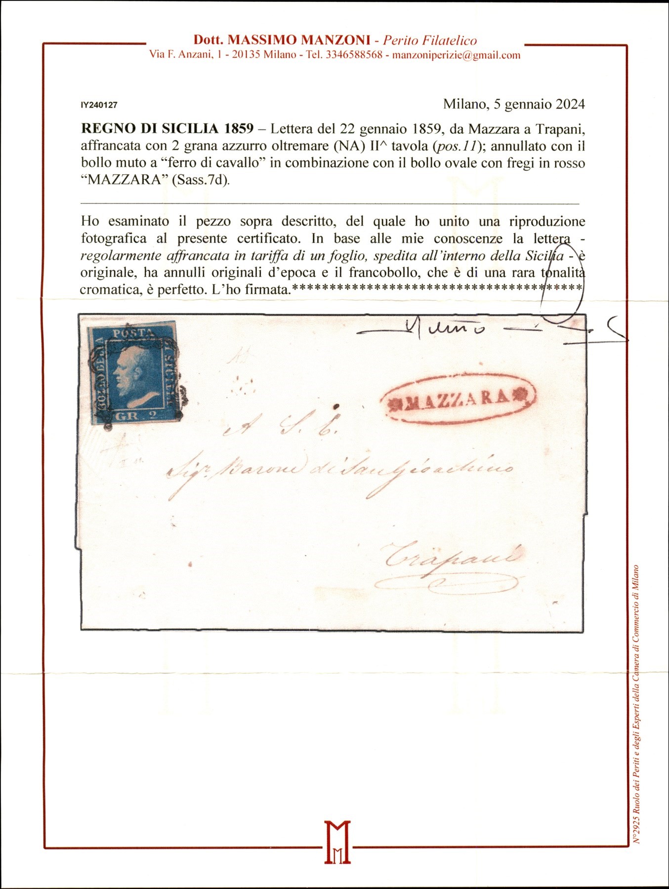 Italia / Antichi Stati Italiani / Sicilia / Posta Ordinaria