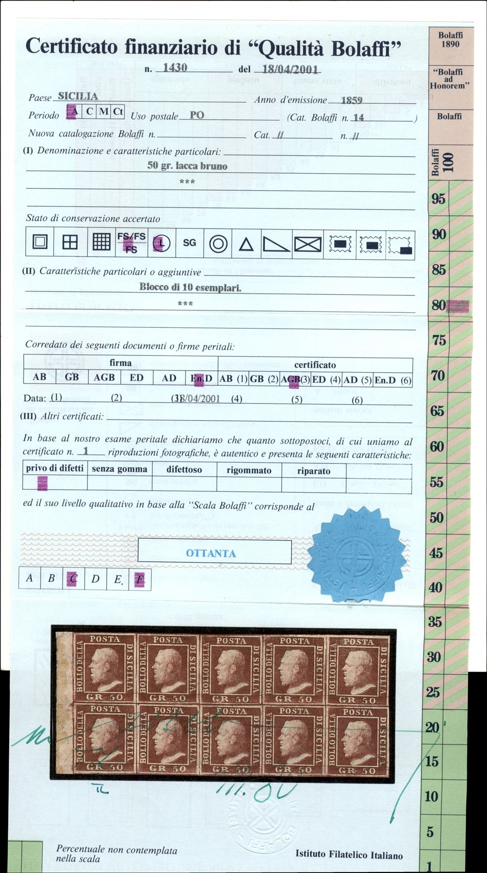 Italia / Antichi Stati Italiani / Sicilia / Posta Ordinaria