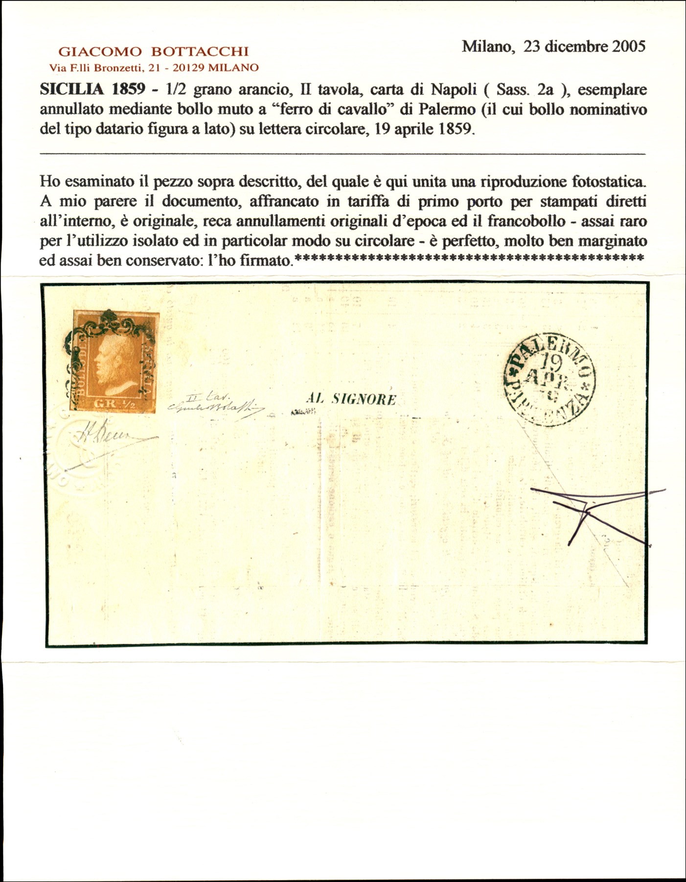 Italia / Antichi Stati Italiani / Sicilia / Posta Ordinaria